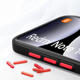 θήκη σιλικόνης για Xiaomi Redmi Note 14 Pro+ 5G, με προστασία κάμερας, διαφανής / μαύρη + γυαλί 9H, μετριασμένο