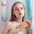 Θήκη με πτερύγιο για Xiaomi Poco F7 Pro, Butterfly, ροζ rose gold