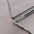 Μαγνητική θήκη MagSafe Dual Glass για Samsung Galaxy S23 Ultra, ασημένια