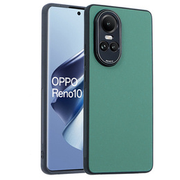Δερμάτινη θήκη για Oppo Reno 10 / 10 Pro, leather hybrid, πράσινη