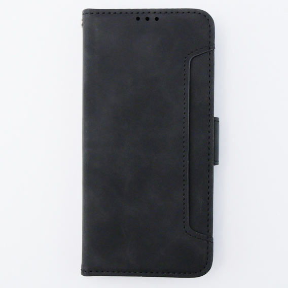 Θήκη με πτερύγιο για Motorola Moto G54 5G, Card Slot, μαύρη