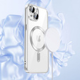 Θήκη για iPhone 13, Electro MagSafe, ασημένια + Γυαλί για την οθόνη