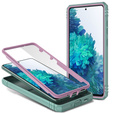 Θήκη για Samsung Galaxy S20 FE, CamShield Slide, ροζ/πράσινο