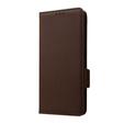 Θήκη με πτερύγιο για Xiaomi Redmi Note 12 5G / POCO X5 5G, Wallet Litchi Magnet, καφέ