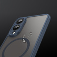 Θήκη για Samsung Galaxy S25 Edge, Kickstand Matt Case, για MagSafe, μπλε + Γυαλί οθόνης