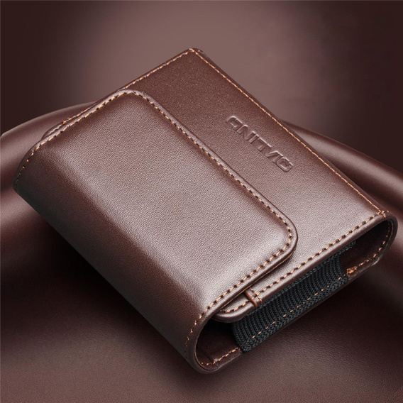 QIALINO Δερμάτινη θήκη ζώνης για αναδιπλούμενα smartphones