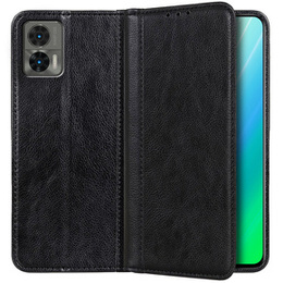 Θήκη για Motorola Edge 30 Neo, Wallet Litchi Leather, μαύρη