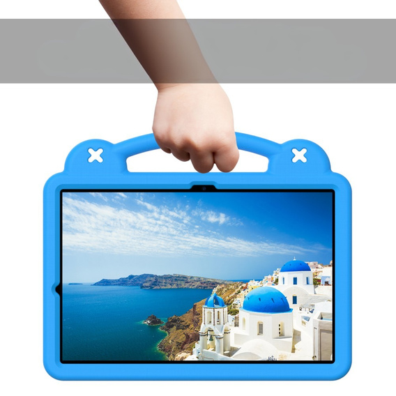 Παιδική θήκη για Samsung Galaxy Tab S10+ Plus, Cute Patterns, με βάση, μπλε
