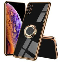 Θήκη για iPhone X/XS, Electro Ring, μαύρη