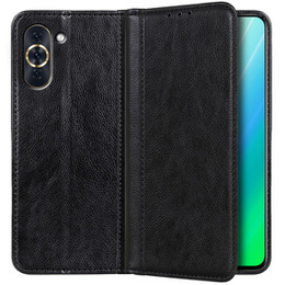 θήκη με πτερύγιο για Huawei Nova 10 Pro 4G, Split Leather, μαύρη