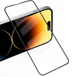 2x Μετριασμένο γυαλί για iPhone 14 Pro Max, ERBORD 3D πλήρης οθόνη