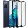 2x Μετριασμένο γυαλί για Samsung Galaxy S20 FE, ERBORD 3D πλήρης οθόνη