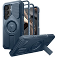Θωρακισμένη θήκη για Samsung Galaxy S25+ Plus, Dexnor CamProtect MagSafe, μπλε (Δύο πλαίσια)