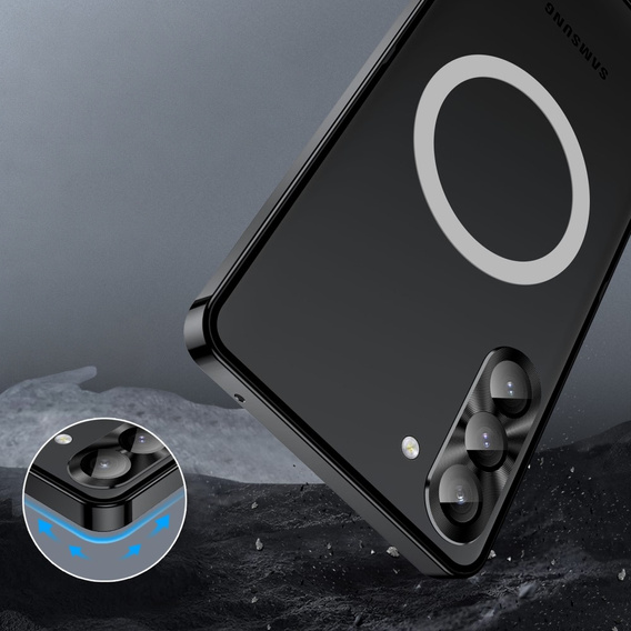 θήκη προστασίας κάμερας για το Samsung Galaxy S23 FE, CamShield MagSafe, διαφανής / μαύρη
