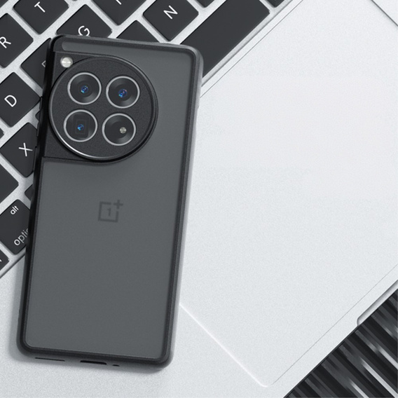 Θήκη για OnePlus 12 5G, Fusion Hybrid, με προστασία κάμερας, διαφανής / μαύρη
