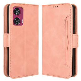 Θήκη με πτερύγιο για Motorola Edge 50 Fusion 5G, Card Slot, ροζ