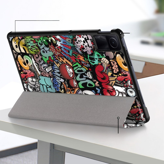 Θήκη για Xiaomi Redmi Pad SE 11", Smartcase, graffiti
