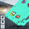 Παιδική θήκη για iPad mini 7.9" 2019/2015/2014/2013/2012 (5/4/3/2/1 gen.), Cute Patterns, με βάση, πράσινη
