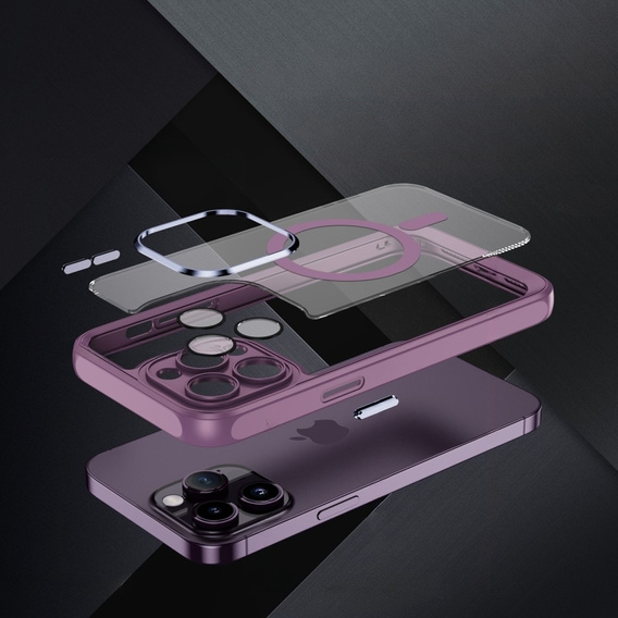 Θήκη για iPhone 14 Pro Max, ERBORD Impact Guard, MagSafe, μωβ