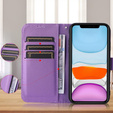 Θήκη με πτερύγιο για Oppo Reno 12 Pro, Wallet Smart Magnet, μωβ
