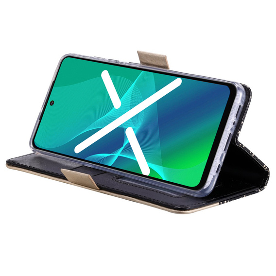 θήκη πτερύγιο για Samsung Galaxy A51 5G, Wallet Pocket Zipper Lace, μαύρη