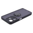 Θήκη για Infinix Hot 30i, Frosted Ring, μαύρη