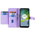 Θήκη με πτερύγιο για Motorola Moto G73 5G, Wallet Zipper Pocket, μωβ
