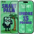 5D Full Glue Smart Palm σκληρυμένο γυαλί για iPhone 15 Pro Max