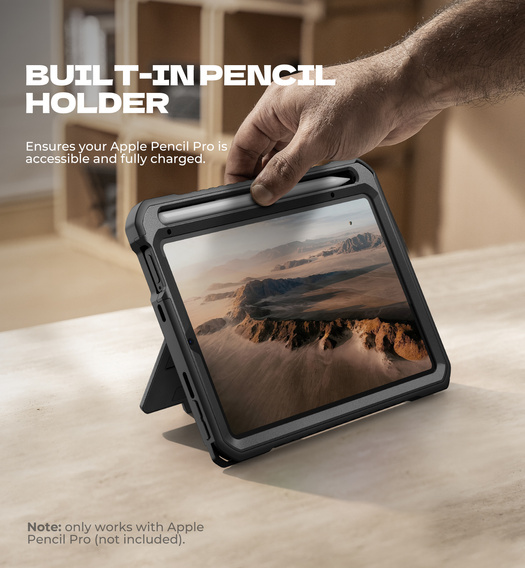 Θήκη Dexnor 360° με λουράκι και θήκη γραφίδας για iPad mini 8.3" 2021 (6η γενιά) / iPad mini 8.3" 2024 (7η γενιά)