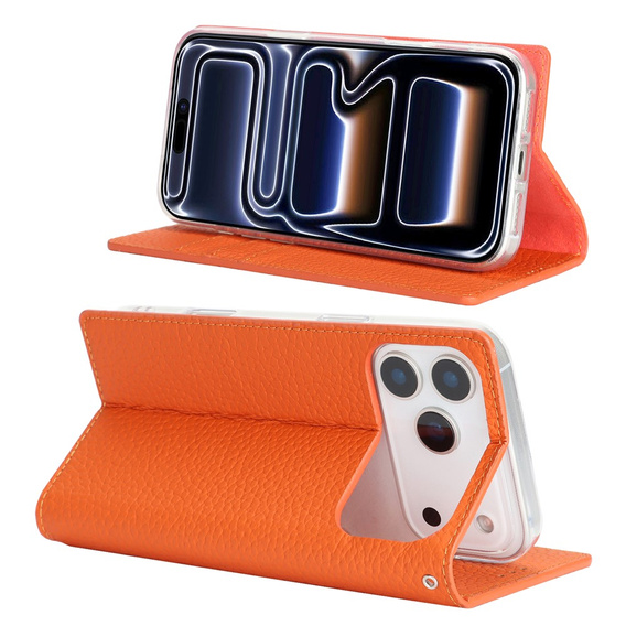 Θήκη με πτυσσόμενο κάλυμμα Litchi Skin Grain για iPhone 17 Pro Max