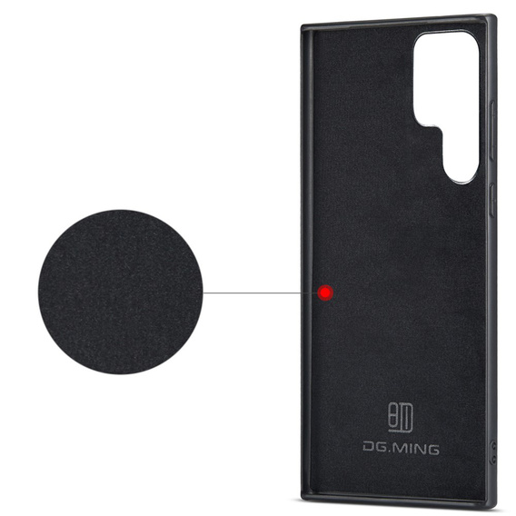 Θήκη για Samsung Galaxy S22 Ultra 5G, DG.MING 2in1, μαύρη