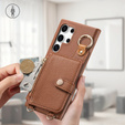 Θήκη για Samsung Galaxy S25 Ultra, GKK Leather, μαύρη