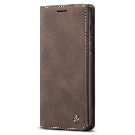 θήκη CASEME για Samsung Galaxy S20 FE, Leather Wallet Case, καφέ