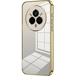 Η θήκη για το Realme 14 Pro 5G, Electroplating Frame, διάφανη / χρυσή