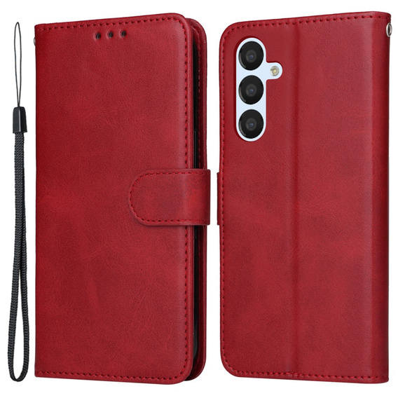 Θήκη με πτερύγιο για Samsung Galaxy A54 5G, Leather Wallet, κόκκινη