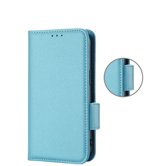 Θήκη με πτερύγιο για Xiaomi Redmi Note 12 5G / POCO X5 5G, Wallet Litchi Magnet, μπλε