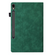 θήκη για Samsung Galaxy Tab S10 FE+ Plus, Classic, με υποδοχή γραφίδας, πράσινη