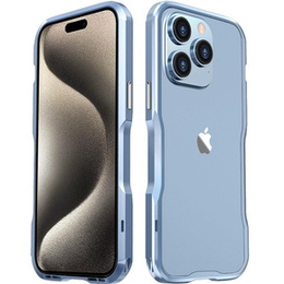Θήκη LUPHIE για iPhone 15 Pro, Armor Bumper, μπλε
