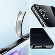 Θήκη για Samsung Galaxy S25, Electro MagSafe, μαύρη + Γυαλί για την οθόνη
