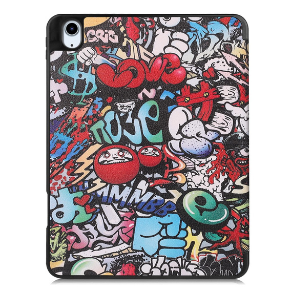 Θήκη για Apple iPad Air 11" 6 gen. 2024 (A2902, Smartcase, graffiti