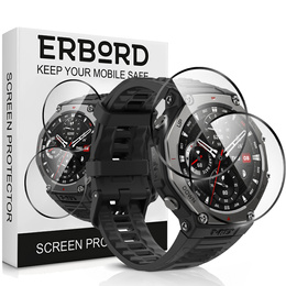 2x υβριδικό γυαλί ERBORD για Amazfit T-Rex 3