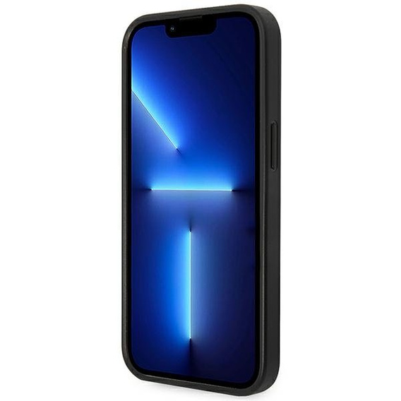 Karl Lagerfeld Θήκη για iPhone 14 Plus, Saffiano Choupette Head Patch, ασημένια