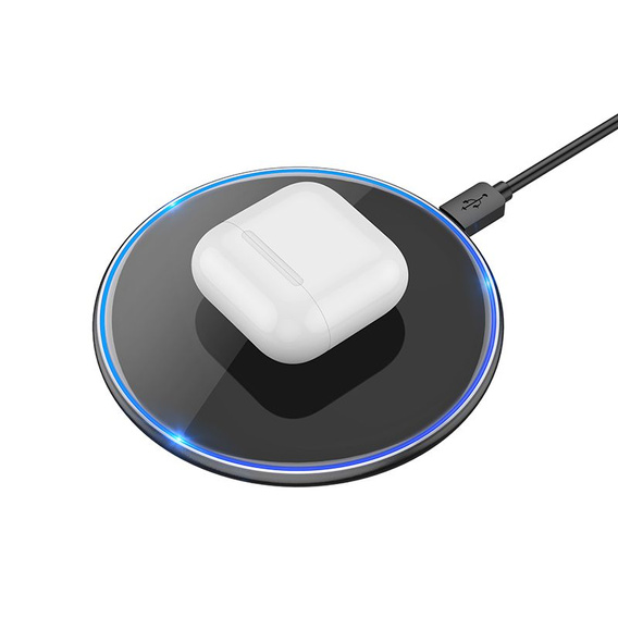 Επαγωγικός φορτιστής Hoco CW6 Pro με φωτισμό 15W