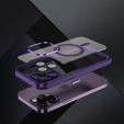 Θήκη για iPhone 15 Pro, ERBORD Impact Guard, MagSafe, σκούρο μωβ