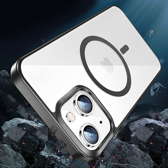 Θήκη για iPhone 14 Plus, ERBORD Hybrid MagSafe Case, μαύρη