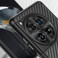 Θήκη για OnePlus 12 5G, Fusion Twill Stripe, διαφανής / μαύρη