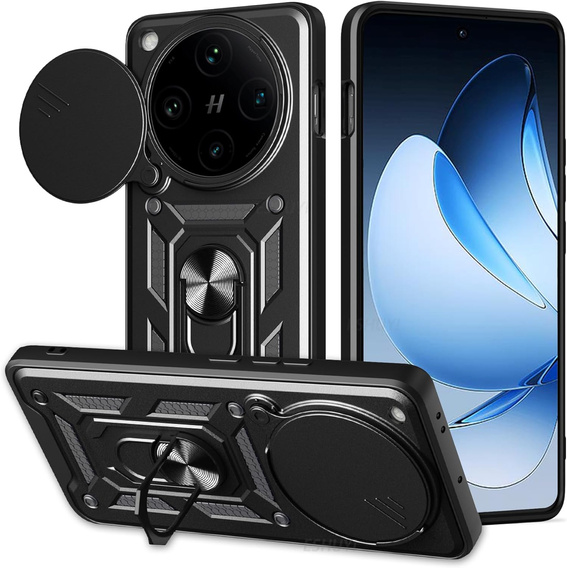 Θήκη για Oppo Find X8 Pro, CamShield Slide, μαύρη