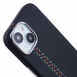 Θήκη για iPhone 14, ανθρακονήματα MagSafe, μαύρη