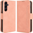 Θήκη με πτερύγιο για Samsung Galaxy A55 5G, Card Slot, ροζ