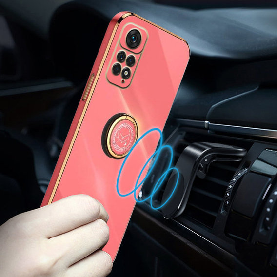 Θήκη για Xiaomi Redmi Note 11 Pro 4G/5G, Electro Ring, κόκκινη